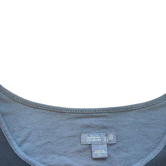 J. Jill Wearever Collection Black Glamorous Velvet Long Sleeve Top XL - Picture 3 of 4